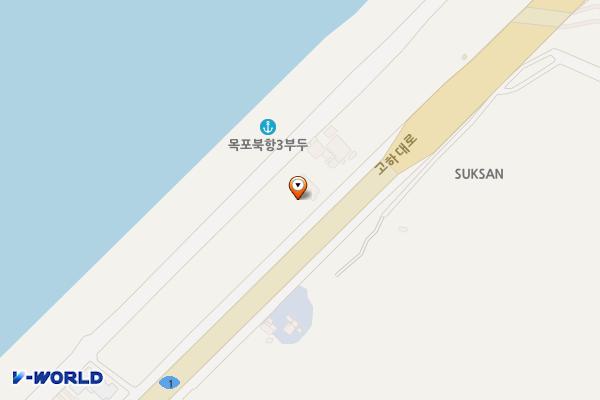 북항물량장(2호,해경북항파출소) 위치 지도 — 전남광주통합특별시 목포시 고하대로597번길 27 (죽교동)