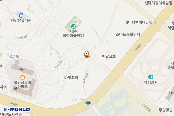석남동 54-1 임시공영주차장 위치 지도 — 충청남도 서산시 석남동 54-1