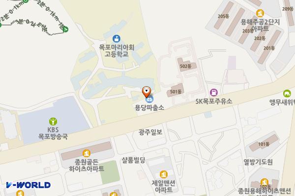 용당파출소 위치 지도 — 전남광주통합특별시 목포시 양을로 239 (용해동)