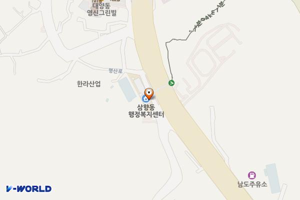 삼향동주민센터 위치 지도 — 전남광주통합특별시 목포시 영산로 743, 삼향동행정복지센터 (대양동)