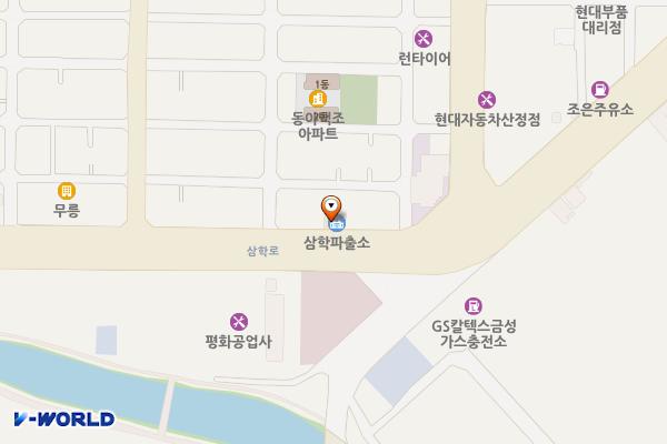 삼학파출소 위치 지도 — 전남광주통합특별시 목포시 삼학로 151 (산정동)