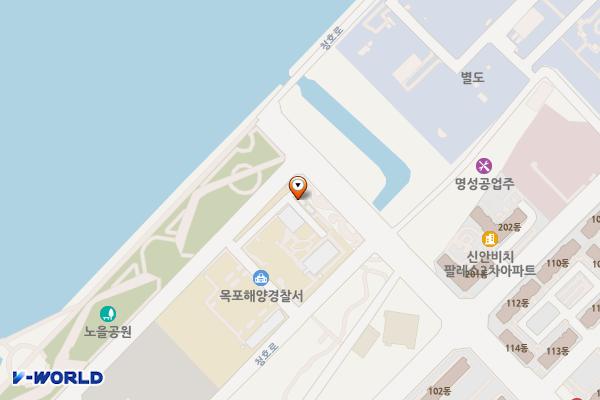 목포해양경찰서 위치 지도 — 전남광주통합특별시 목포시 청호로 231 (산정동)