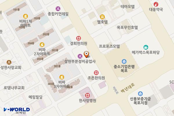 목포하당동우체국 위치 지도 — 전남광주통합특별시 목포시 비파로 101, 하당동우체국 (상동)
