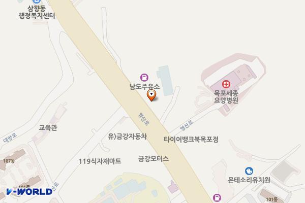 목포농협주유소 위치 지도 — 전남광주통합특별시 목포시 영산로 716 (석현동)