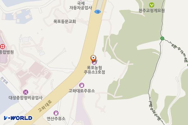 목포농협주유소3호점 위치 지도 — 전남광주통합특별시 목포시 고하대로 820