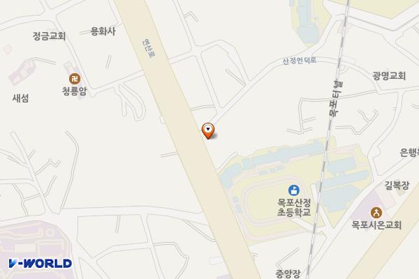 새마을운동목포시지회 위치 지도 — 전남광주통합특별시 목포시 연산로 34 (산정동)