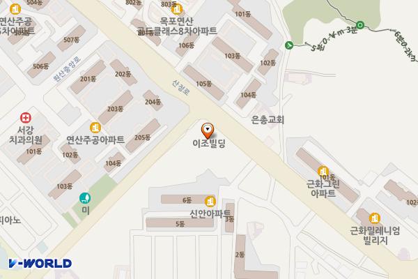 롯데마트 연산점 위치 지도 — 전남광주통합특별시 목포시 산정로 287