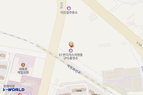반디에너지 충전소 위치 지도 — 전남광주통합특별시 목포시 영산로 648-5 (석현동)