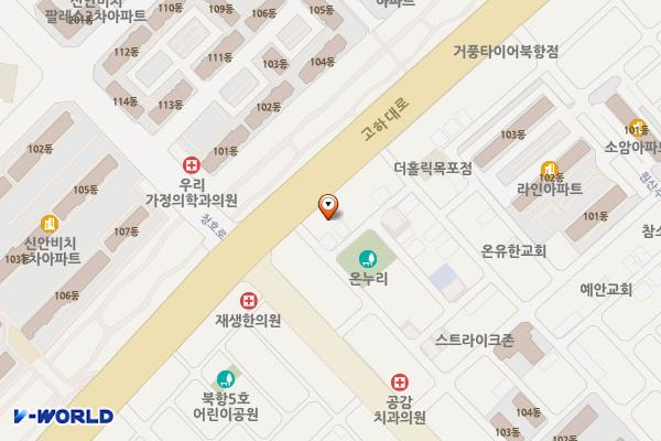 비치주유소 위치 지도 — 전남광주통합특별시 목포시 고하대로 682 (산정동)