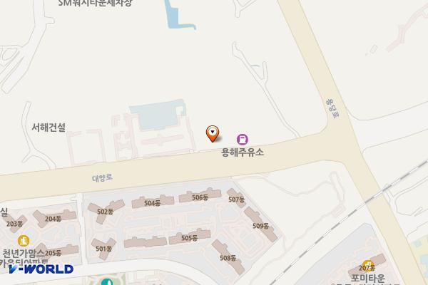 청호네트윅스 충전소 위치 지도 — 전남광주통합특별시 목포시 대양로 149, 에스오일LPG충전소 (용해동)