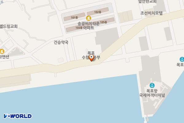 유선각화장실 위치 지도 — 전남광주통합특별시 목포시 해안로
