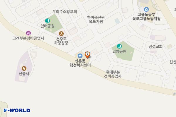 하당지구대 위치 지도 — 전남광주통합특별시 목포시 하당로 62 (상동)