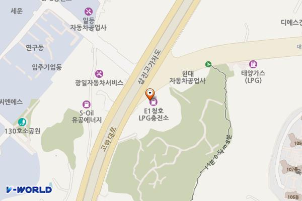 (유) 청호충전소 위치 지도 — 전남광주통합특별시 목포시 대양로 52 (연산동)
