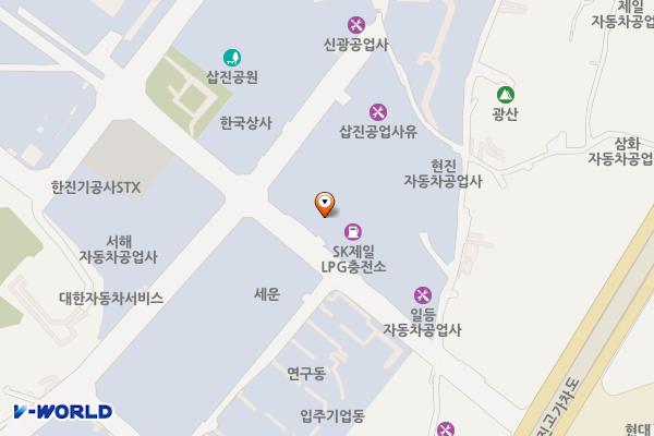 sk엔크린 제일충전소 위치 지도 — 전남광주통합특별시 목포시 대양로 25, (유)제일충전소 (연산동)