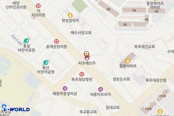 S-OIL 청호주유소 위치 지도 — 전남광주통합특별시 목포시 청호로 110-1 (산정동)