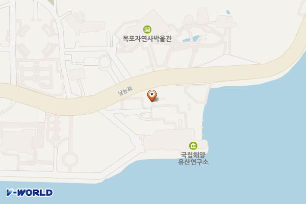 국립해양유물전시관 위치 지도 — 전남광주통합특별시 목포시 남농로 136 (용해동)