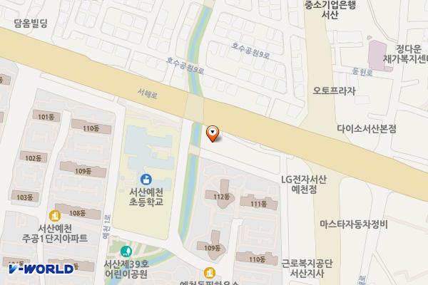 예천동 69 캠핑카 임시공영주차장 위치 지도 — 충청남도 서산시 예천동 69
