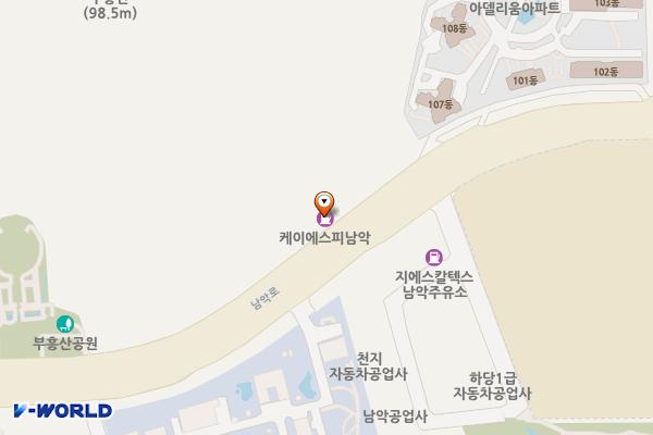 남악신도시주유소 위치 지도 — 전남광주통합특별시 목포시 남악로 51, 남악신도시주유소 (옥암동)