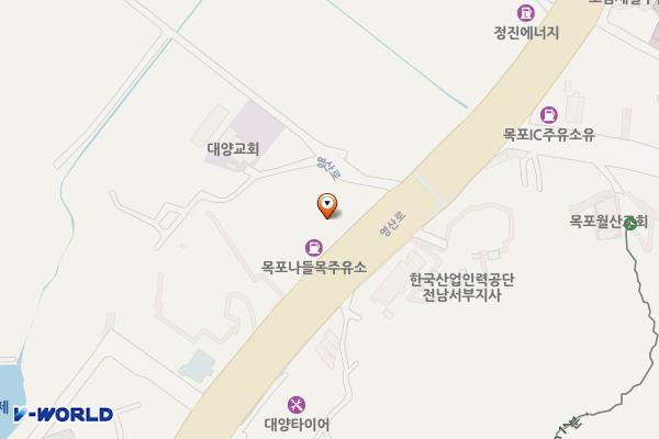 대양에너지 충전소 위치 지도 — 전남광주통합특별시 목포시 영산로 817