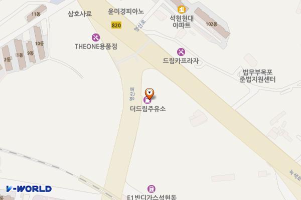 더드림주유소 위치 지도 — 전남광주통합특별시 목포시 영산로 660 (석현동)