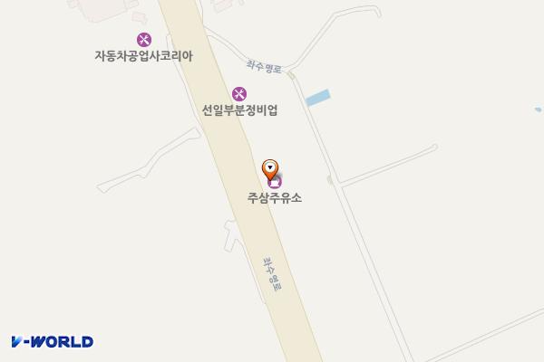 주삼주유소 위치 지도 — 전남광주통합특별시 여수시 좌수영로 1140 (주삼동, 주삼주유소)