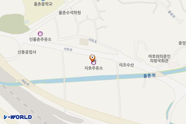 지호주유소 위치 지도 — 전남광주통합특별시 여수시 율촌면 서부로 1942 (조화리)