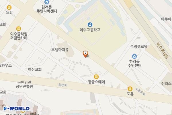 믿음주유소 위치 지도 — 전남광주통합특별시 여수시 오동도로 26 (공화동, 믿음주유소)