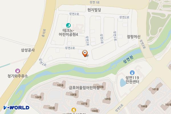 성연면 오사리 1724 임시공영주차장 위치 지도 — 충청남도 서산시 성연면 오사리 1724