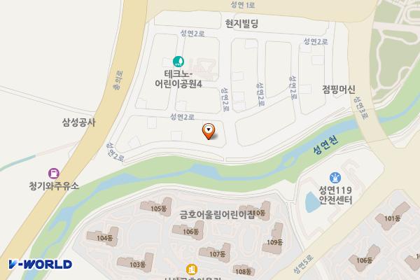 성연면 오사리 1723 임시공영주차장 위치 지도 — 충청남도 서산시 성연면 오사리 1723