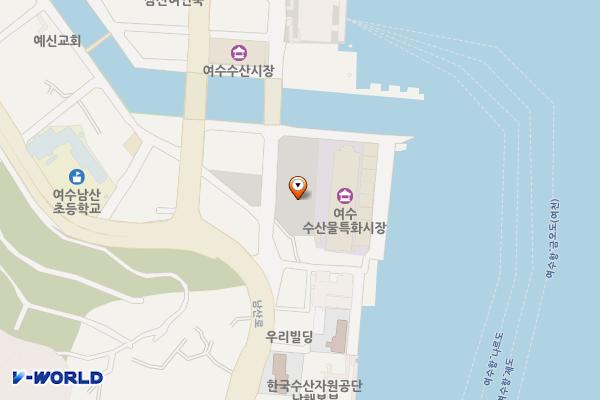남산동 공영주차장 공용화장실 위치 지도 — 전남광주통합특별시 여수시 남산동  7