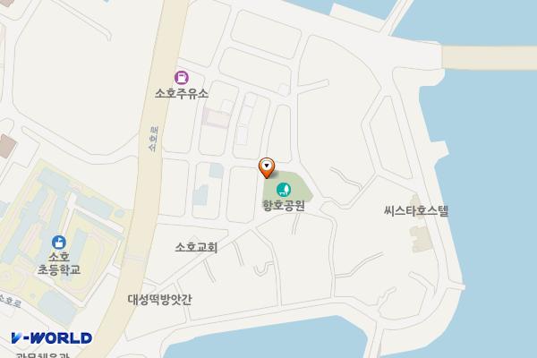 항호어린이공원 위치 지도 — 전남광주통합특별시 여수시 소호2길 14-1