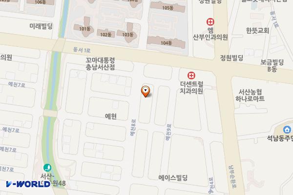 예천동 1669 임시공영주차장 위치 지도 — 충청남도 서산시 예천동 1669