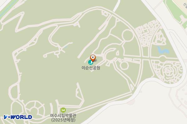 이순신공원 바다화장실 위치 지도 — 전남광주통합특별시 여수시 웅천동 1865-1