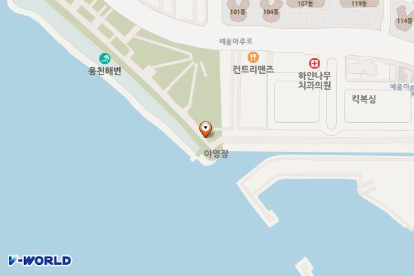 웅천친수공원 위치 지도 — 전남광주통합특별시 여수시 예울마루로 37-40