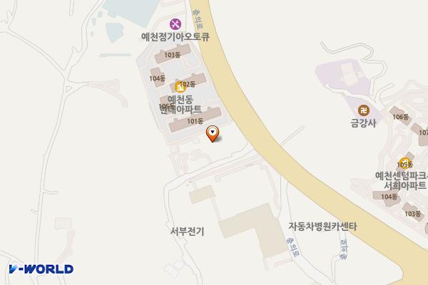 예천동 524-9 임시공영주차장 위치 지도 — 충청남도 서산시 예천동 524-9
