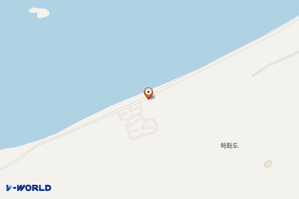 하화도 화장실 및 샤워장 위치 지도 — 전남광주통합특별시 여수시 화정면 아랫꽃섬2길 2-45