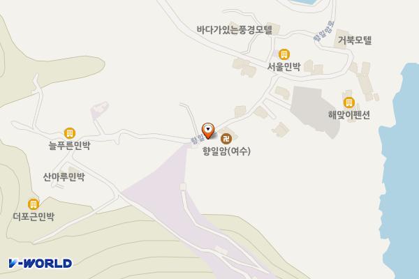 향일암일주문화장실 위치 지도 — 전남광주통합특별시 여수시 돌산읍 향일암로 58