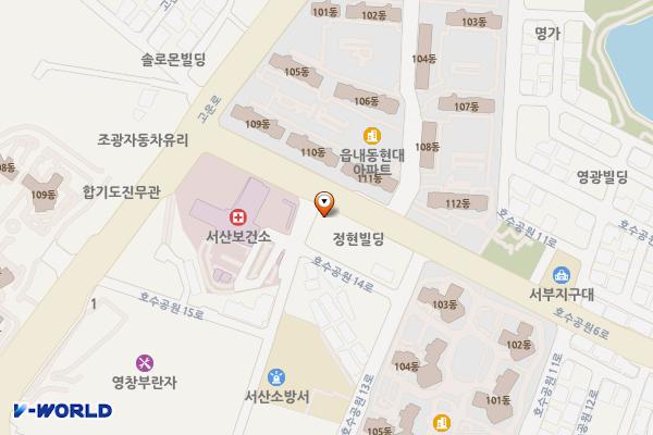 보건소맞은편임시공영주차장 위치 지도 — 충청남도 서산시 예천동 496-65