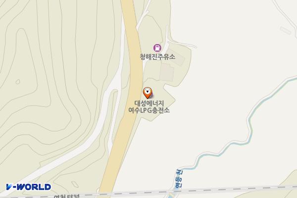 대성에너지 위치 지도 — 전남광주통합특별시 여수시 좌수영로 632 (둔덕동)