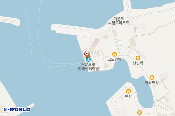 거문도여객선터미널 위치 지도 — 전남광주통합특별시 여수시 삼산면 거문길 103