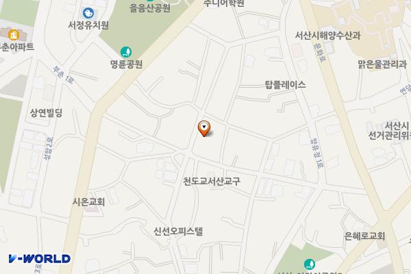 읍내21통마을회관주변임시공영주차장 위치 지도 — 충청남도 서산시 읍내동 380