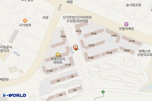 녹도공원 위치 지도 — 전남광주통합특별시 여수시 신기동 145