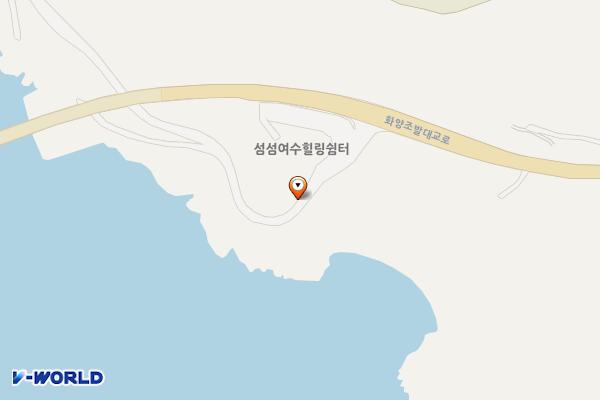 화정면 조발 더섬힐링센터화장실 위치 지도 — 전남광주통합특별시 여수시 화정면 조발리 산 25-4
