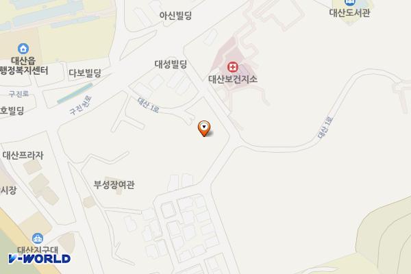 복지관대산분관주변임시공영주차장 위치 지도 — 충청남도 서산시 대산읍 대산리 91-13