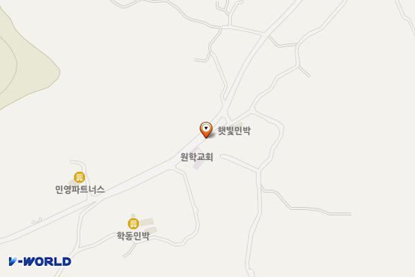 남면 학동마을 위치 지도 — 전남광주통합특별시 여수시 남면 우두로 53