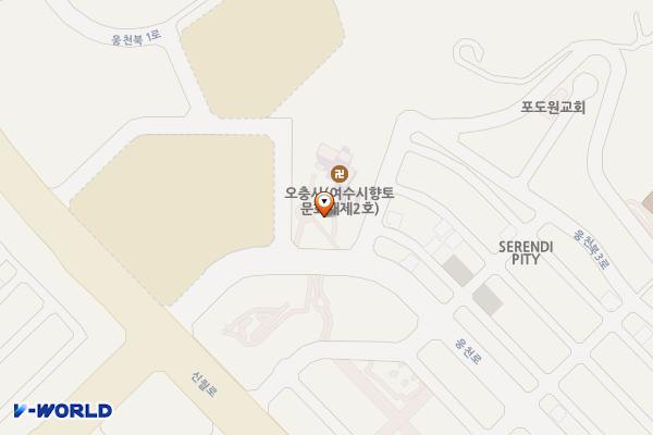 웅천 오충사 위치 지도 — 전남광주통합특별시 여수시 웅천동 1805