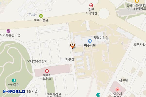 CCTV관제센터 위치 지도 — 전남광주통합특별시 여수시 시청로 1