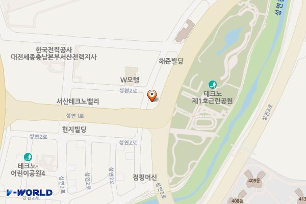성연교촌치킨옆임시공영주차장 위치 지도 — 충청남도 서산시 성연면 오사리 1666