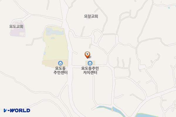 묘도동 주민자치센터 위치 지도 — 전남광주통합특별시 여수시 묘도1길 60 (묘도동)