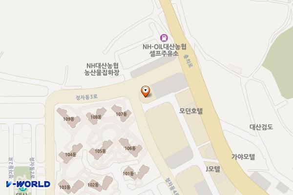 대산농협앞임시공영주차장 위치 지도 — 충청남도 서산시 대산읍 대산리 1606